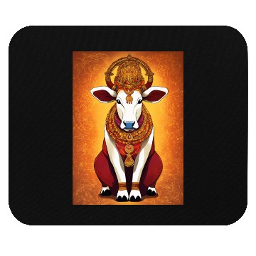 Discover hindu cow goddes art Mouse Pads