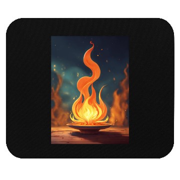 Discover drawing a flame art Mouse Pads