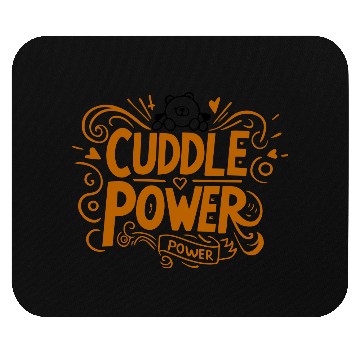 Discover Typography Mouse Pads Design Cuddle Power