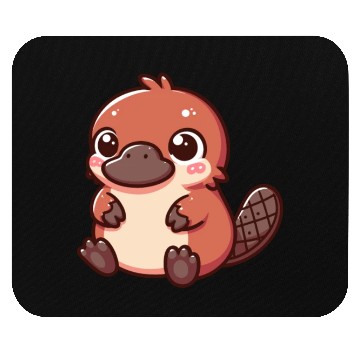 Discover Playful Platypus Cartoon Mouse Pads