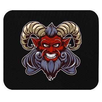 Discover krampus devil head Mouse Pads