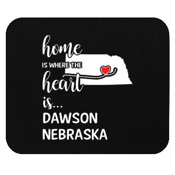 Discover Dawson County Nebraska Is Where My Heart Is Gift Mouse Pads
