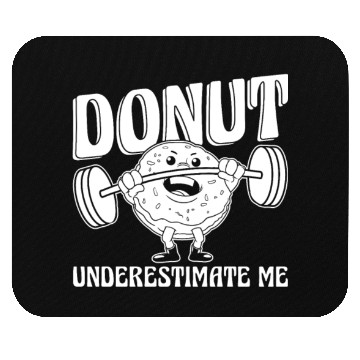 Discover Fitness Donut Funny Donut Gym Mouse Pads