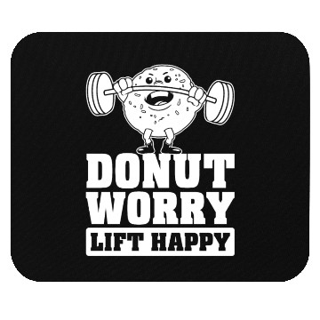 Discover Fitness Donut Funny Donut Gym Mouse Pads
