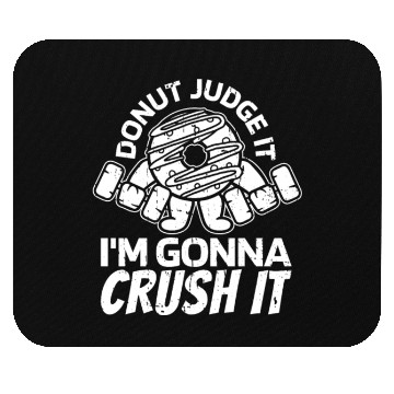 Discover Fitness Donut Funny Donut Gym Mouse Pads
