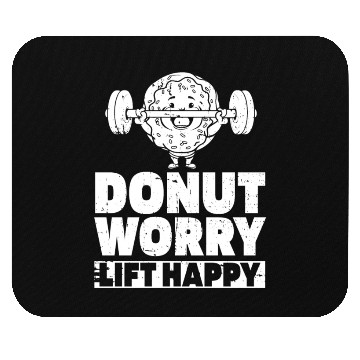 Discover Fitness Donut Funny Donut Gym Mouse Pads