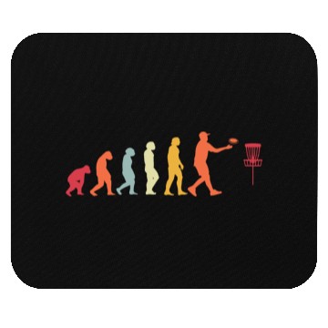 Discover Disc Golf Evolution Of Man Golfing Funny Mouse Pads