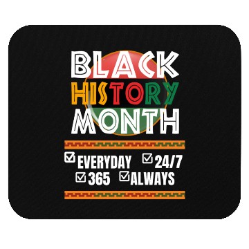 Discover Celebrating Black History Daily 24/7. Mouse Pads