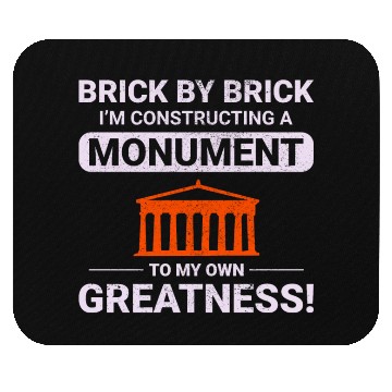 Discover Monumental Brick Mastery: Humorous Bricklayer Mouse Pads