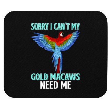 Discover Gold Macaw Ornithologist Enthusiast Gift Mouse Pads