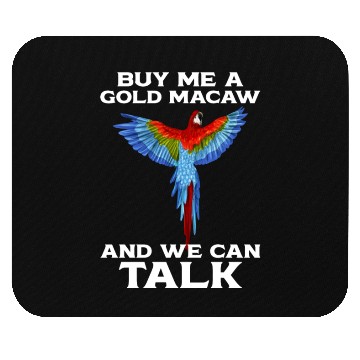 Discover Blue Gold Macaw Ornithologist Enthusiast Gift Mouse Pads
