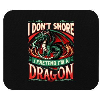 Discover Dragon Whisperer - I Don't Snore Mouse Pads