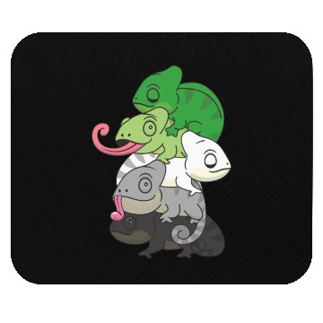 Discover Aromantic Flag Pride Lgbtq Cute Chameleon Pile Mouse Pads