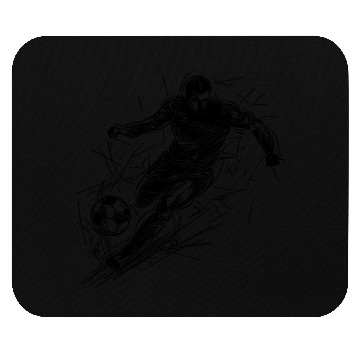 Discover Running Soccer Striker With Ball Mouse Pads