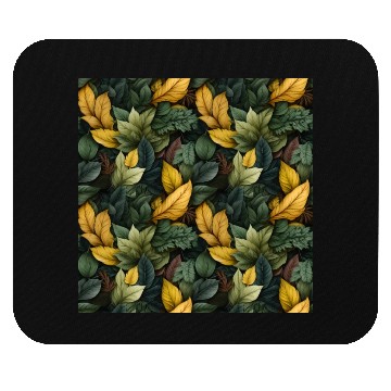 Discover Fall Leaves Pattern Mouse Pads