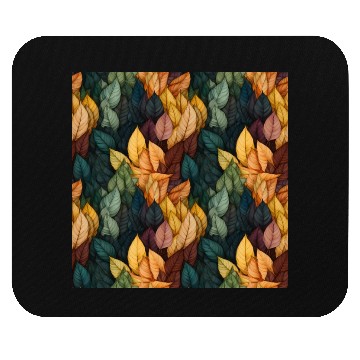 Discover Colorful Fall Leaves Pattern Mouse Pads