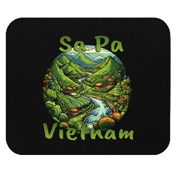 Discover Pa Vietnam: Green Rice Terraces Mouse Pads
