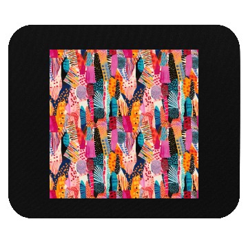 Discover Playful Colors Abstract Pattern Mouse Pads