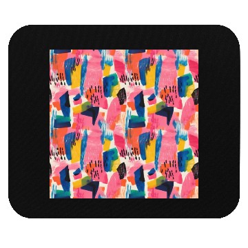 Discover Vivid Colors Abstract Pattern Mouse Pads