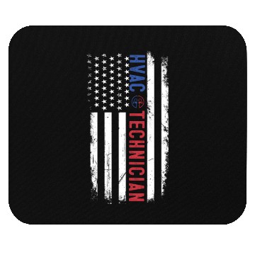 Discover HVAC Technician US American Flag HVAC Mechanic Mouse Pads