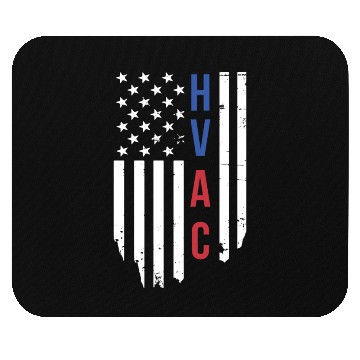 Discover HVAC Technician US American Flag HVAC Mechanic Mouse Pads