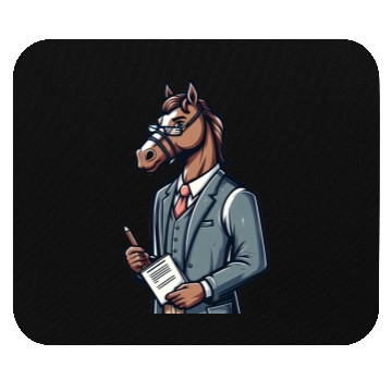Discover Cute Horse Teacher Mouse Pads