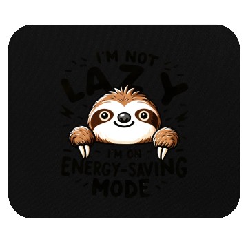Discover Chill Sloth - Energy-Saving Mode On Mouse Pads