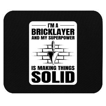 Discover Bricklayer Bricklaying Brick Mason Wall Builder Mouse Pads