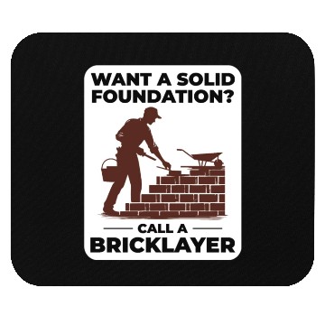 Discover Bricklayer Brick Mason Masonry Brickwork Builder Mouse Pads
