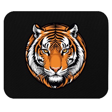 Discover Tiger Majesty - Bold Striped Predator Mouse Pads