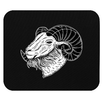 Discover Baphomet Goat Devil Horn Head Mouse Pads