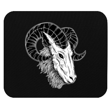 Discover Dark Devil Baphomet Goat Head Mouse Pads