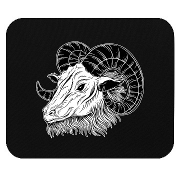 Discover Baphomet Goat Horn Art Mouse Pads