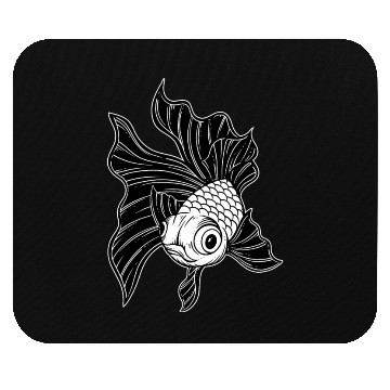 Discover Dark Fish Japanese Artwork Mouse Pads
