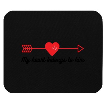 Discover my heart belongs to him Mouse Pads