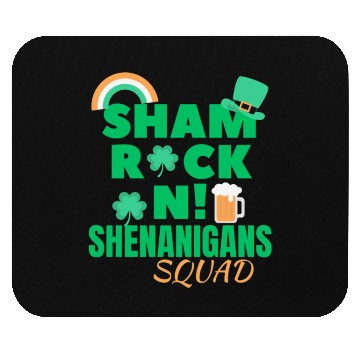 Discover shamrockin shenanigans drinking st Patrick's day Mouse Pads