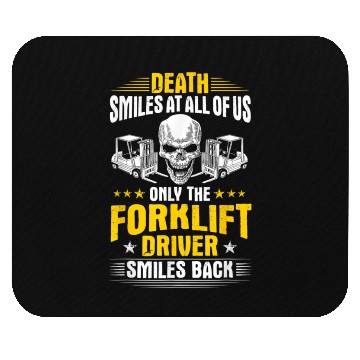 Discover Us Forklift Driver Mouse Pads