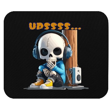 Discover Chillin’ Skeleton DJ Mouse Pads