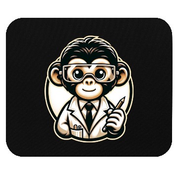Discover Cute Monkey Scientist Mouse Pads