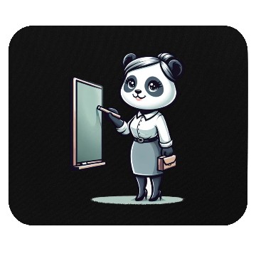 Discover Cute Panda Teacher Mouse Pads