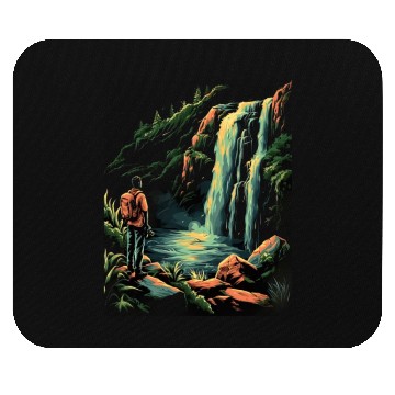 Discover Photography Waterfall Nature Photographer Camera Mouse Pads