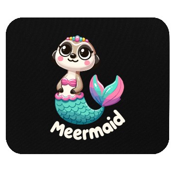 Discover Meerkat Mermaid Fantasy Mouse Pads
