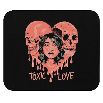 Discover Toxic Love Valentine Couple Mouse Pads