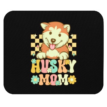 Discover Groovy Siberian Husky Female Dog Lover Mouse Pads