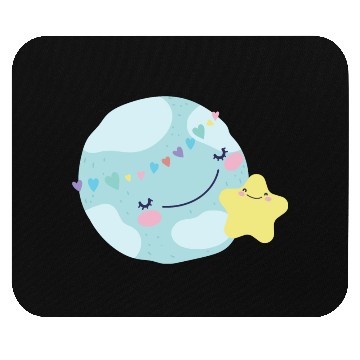Discover Moon and star Mouse Pads