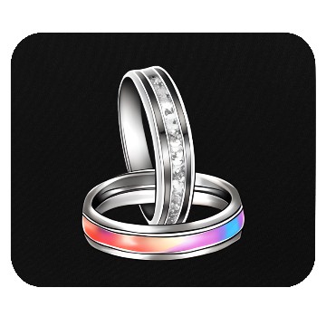 Discover Interlocking Rings Jewelry Wedding Bands Mouse Pads
