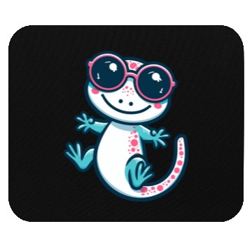 Discover Playful Lizard Cartoon Mouse Pads