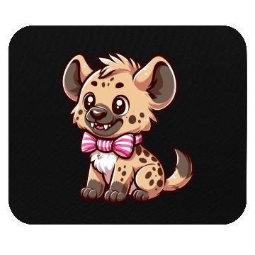 Discover Playful Hyena Cartoon Mouse Pads
