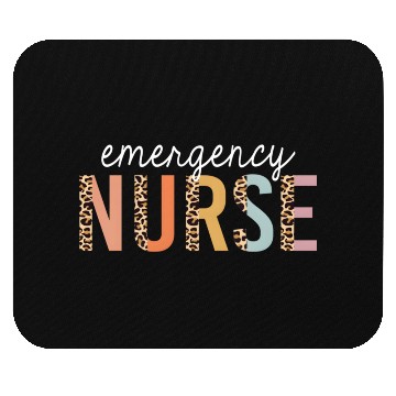 Discover Emergency Nurse Leopard Print Er Nurse Nursing Sch Mouse Pads