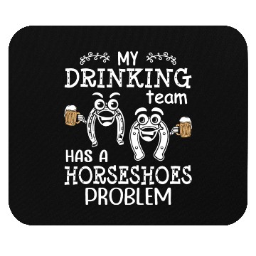 Discover Drinking Team Horseshoe Pitching Mouse Pads